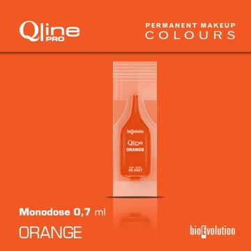 ORANGE - pomarańczowy pigment QLINE PRO do makijażu permanentnego MONODOSA