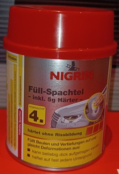 Szpachla wypełniająca samochodowa uniwersalna Nigrin 250 g