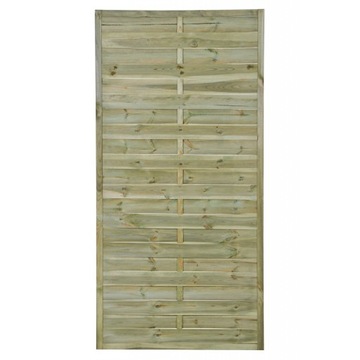 Płot pełny PLECIONY R18 prosty 90x180