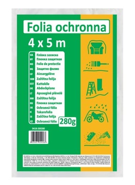 FOLIA MALARSKA średnia 4x5m 280g KAEM 20m2