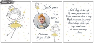 Метрика с фото 3 плакаты молитва A4