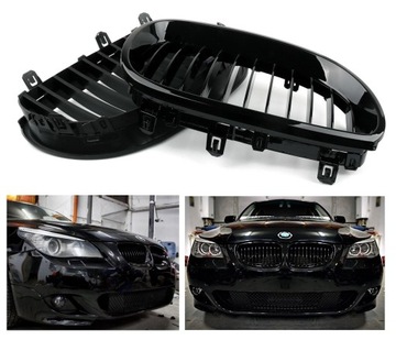 GRILL NERKI ATRAPY BMW E61 KOMBI TOURING M5 POŁYSK
