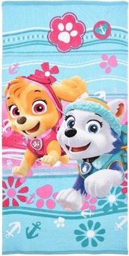 DZIEWCZĘCY RĘCZNIK PSI PATROL SKYE EVEREST PIESKI PAW PATROL 70x140