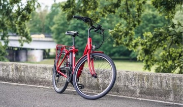 Электрический городской велосипед женский мужской 26 лит-ионный, 13 Ач, режимы 110 км, рама AL