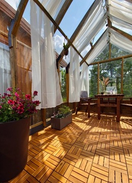 Деревянная терраса из акации 30х30см 30 шт.