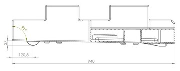 Резервуар для грязной воды Ducato Boxer 75л Новая улучшенная модель Aplast