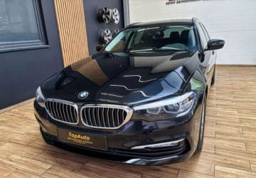 BMW Seria 5 G30-G31 Touring 520d 190KM 2018 BMW Seria 5 2.0D 190KM navi gwarancja LED AUTOMAT bezwypadkowy, zdjęcie 11