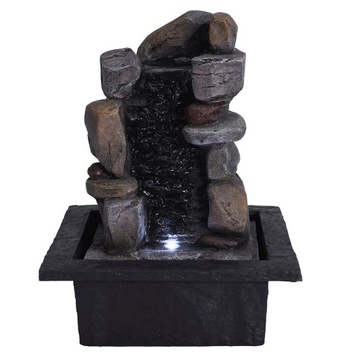 Fontanna pokojowa z oświetleniem LED