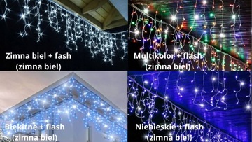 ICILS ГАРЛАНД ШТОР 500 LED ТЕПЛЫЙ БЕЛЫЙ ВСПЫШКА