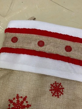 Рождественские чулки для подарков Микс 4шт 48см