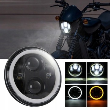REFLEKTOR LAMPA LED PRZEDNIA HOMOLOGACJA MOTOCYKL