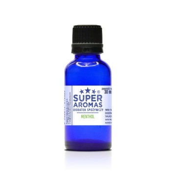 SUPER AROMAS Dodatek Spożywczy MENTHOL 30 ml
