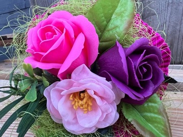 Prezent Koniec Roku Kwiaty Mydlane Bukiet Mydlany Róże Wychowawczyni