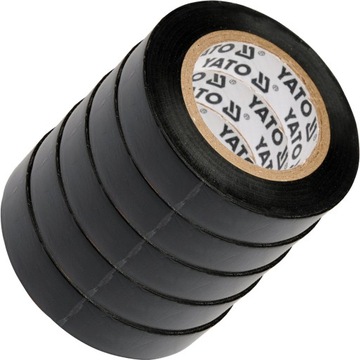TAŚMA IZOLACYJNA YATO CZARNA 12MM x 10M 5SZT