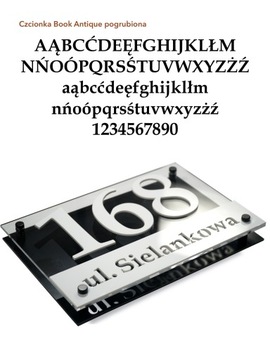 Адресная табличка с номером дома для 3D дома