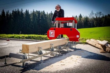 Лесопилка горизонтальная ленточная пила Holzmann BBS350