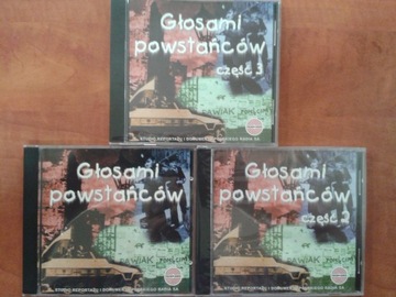 Głosami powstańców Wspomnienia Część 1/3 Płyty CD Komplet
