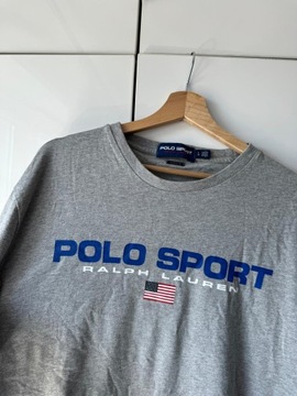 POLO SPORT RALPH LAUREN KOSZULKA SZARA CLASSIC FIT L