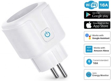 GNIAZDKO ELEKTRYCZNE WIFI WATOMIERZ TUYA SMART 16V