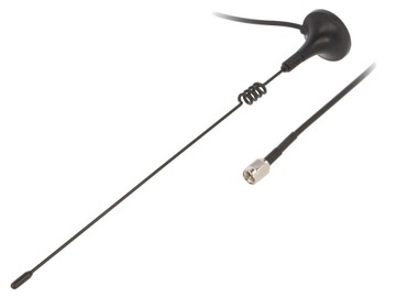 Antena GSM 3G LTE 2dBi pionowa magnes wtyk SMA t4