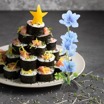 ОФИСНЫЙ ДЕКОР СУШИ САШИМИ ТАРЕЛКА ЦВЕТОК