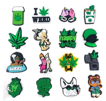 5 szt CHARMS CARTOON RZYPINKI CROCS rośliny