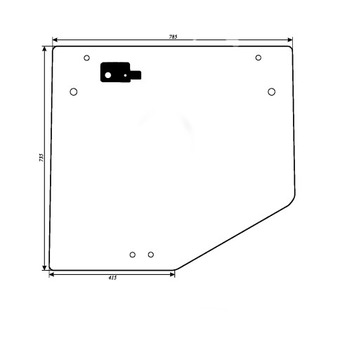 szyba tylna Manitou MLT, MT, MRT 208865