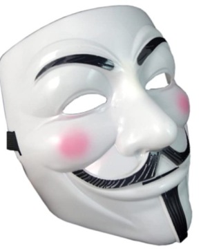 МАСКА ДЛЯ ЛИЦА АНОНИМНАЯ ВЕНДЕТТА СТОП ACTA ХЭЛЛОУИН ПЛАТЬЕ