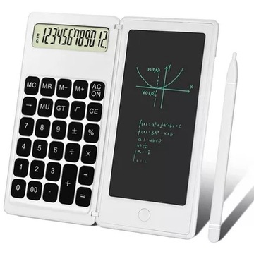 Składany kalkulator 12 cyfrowy 6 Cali Tablet LCD do pisania ZNIKOPIS RYSIK