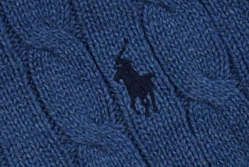 POLO RALPH LAUREN Sweter Męski Wełniany Warkocz / S