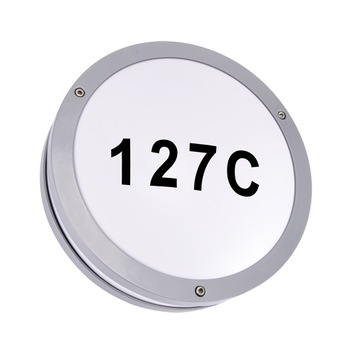 Oprawa hermetyczna SOLINA LED 7,5W Szara Nr Domu