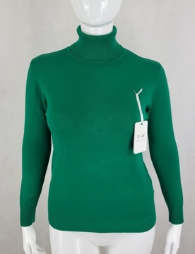 SWETER z golfem GOLF ZIELONY rozm. XL / 2XL