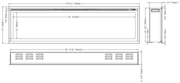 kominek elektryczny Royal 60 szer.152 cm REALISTYCZNY EFEKT 3D - AFLAMO
