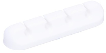 Samoprzylepny organizer na 4 kable (biały) gaming