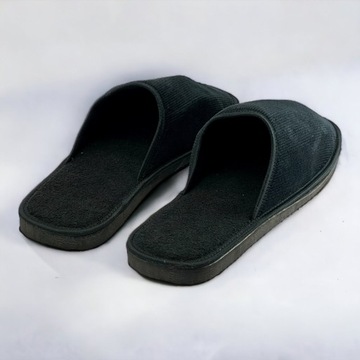 Pánske papuče bavlnené papuče čierne 44