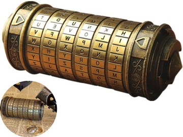Retro Zamek Szyfrowy Da Vinci Prezent Znakomity