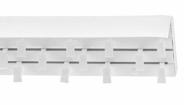 Тройной потолочный карниз из ПВХ с крышкой, потолочный карниз с крышкой 340