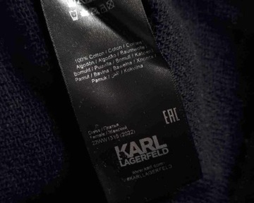 KARL LAGERFELD 22WW1315 MOCK NK LOGO DRESS SUKIENKA S