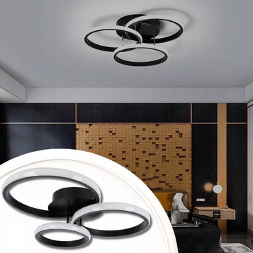 СВЕТОДИОДНЫЙ ПОТОЛОЧНЫЙ СВЕТИЛЬНИК 70ВТ СОВРЕМЕННЫЙ ЛОФТ 3 ЦВЕТА ДЛЯ СПАЛЬНИ СПАЛЬНЯ