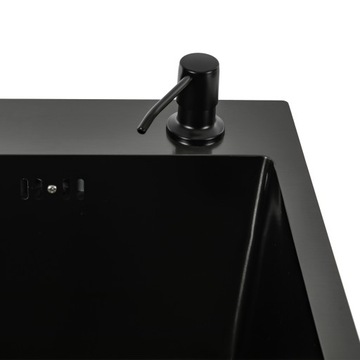 ZLEW KUCHENNY ZE STALI NIERDZEWNEJ 60*45*86cm CZARNY