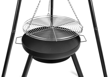 САДОВЫЙ КАМИННЫЙ ГРИЛЬ САДОВЫЙ, ПОПЫТАННЫЙ С РАМНОЙ РЕШЕТКОЙ LEHMANN 60 СМ