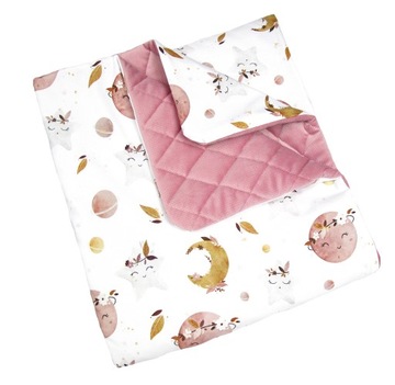 Kocyk VELVET pikowany 75x100 Bawełna PREMIUM