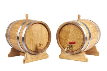 Дубовая бочка 10л для виски, самогона, вина, ликеров (с сертификатом ПЖ)