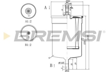 BREMSI FE0395 FILTR PALIVA