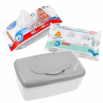 Zestaw Pudełko+ Nawilżane Chusteczki+Papier Mokry