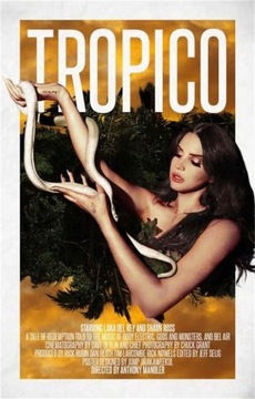 Plakat na płótnie Lana Del Rey czarno-różowa plaka