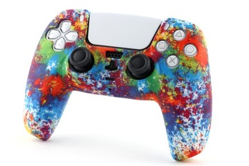 OSŁONA SYLIKON ETUI POKROWIEC SILIKONOWY pada PS5 Splashing Paint
