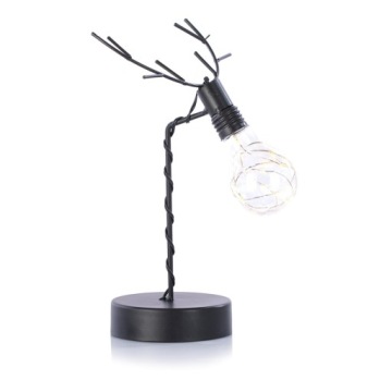 Лампа светодиодный оленя Черный фонарь