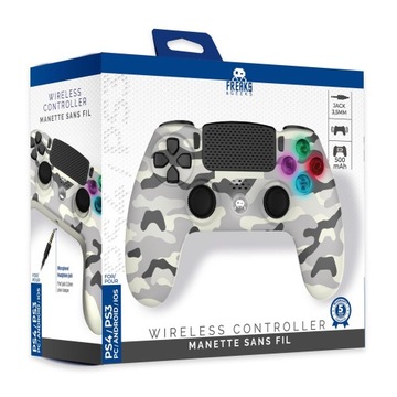 Bezprzewodowy kontroler gier do konsoli PlayStation 4 - White Camo