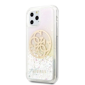 Guess Gradient Liquid Glitter Circle Logo — чехол для iPhone 11 Pro